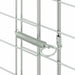 Custodie pentru iepuri Argintiu 400 x 100 x 210 cm - WALTI WALTI