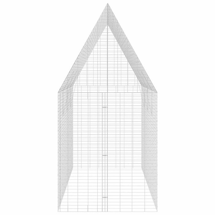 Custodie pentru iepuri Argintiu 400 x 100 x 210 cm - WALTI WALTI