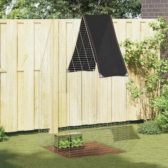 Custodie pentru iepuri Argintiu 100 x 100 x 210 cm - WALTI WALTI