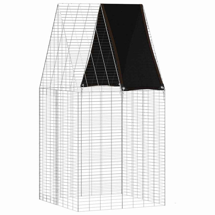Custodie pentru iepuri Argintiu 100 x 100 x 210 cm - WALTI WALTI