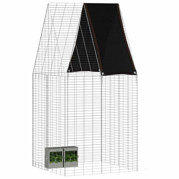 Custodie pentru iepuri Argintiu 100 x 100 x 210 cm - WALTI WALTI