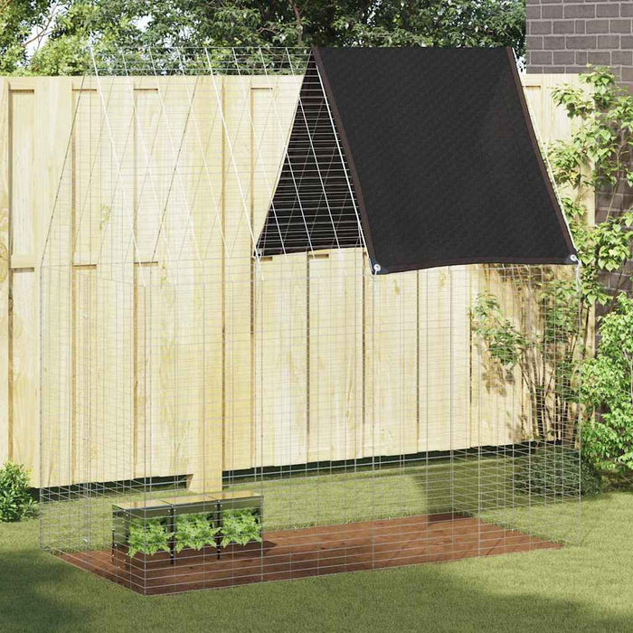 Custodie pentru iepuri Argintiu 200 x 100 x 210 cm - WALTI WALTI