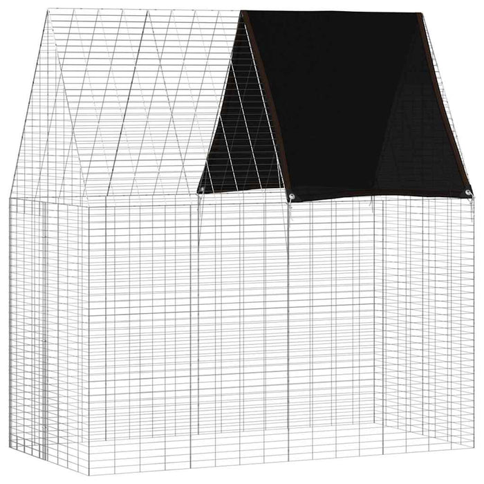 Custodie pentru iepuri Argintiu 200 x 100 x 210 cm - WALTI WALTI