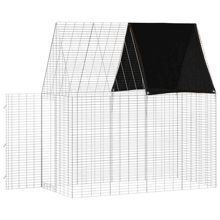 Custodie pentru iepuri Argintiu 200 x 100 x 210 cm - WALTI WALTI
