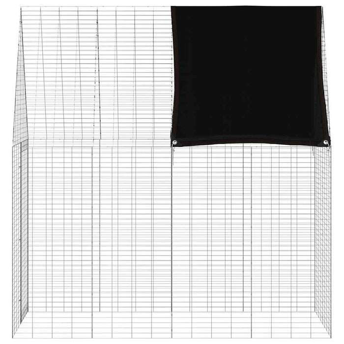 Custodie pentru iepuri Argintiu 200 x 100 x 210 cm - WALTI WALTI