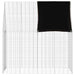 Custodie pentru iepuri Argintiu 200 x 100 x 210 cm - WALTI WALTI