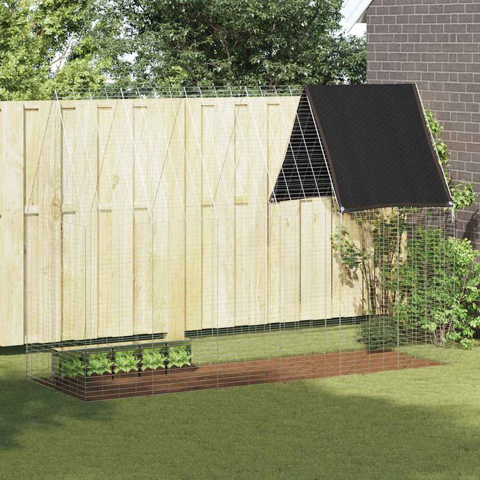 Custodie pentru iepuri Argintiu 300 x 100 x 210 cm - WALTI WALTI
