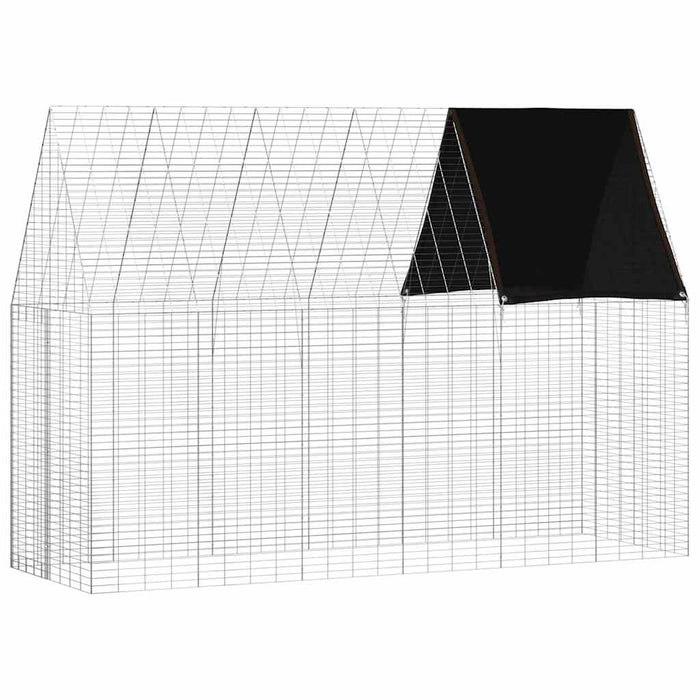 Custodie pentru iepuri Argintiu 300 x 100 x 210 cm - WALTI WALTI
