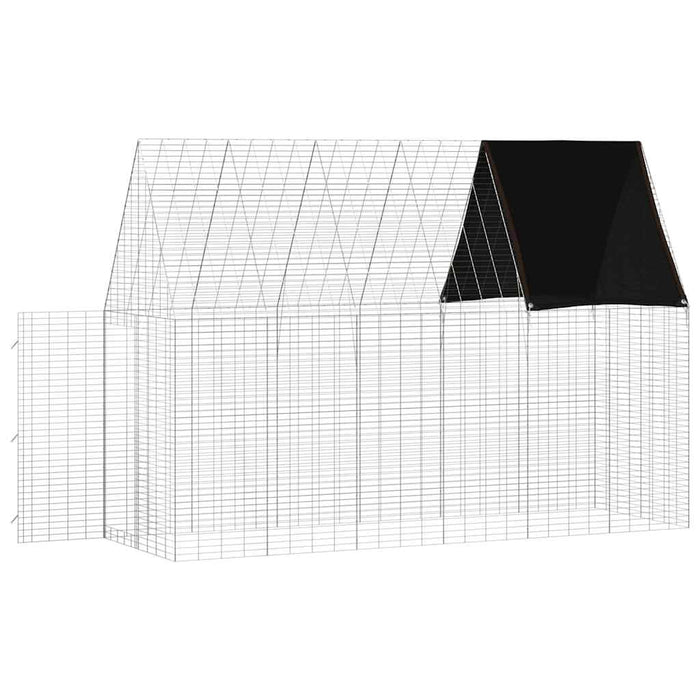 Custodie pentru iepuri Argintiu 300 x 100 x 210 cm - WALTI WALTI