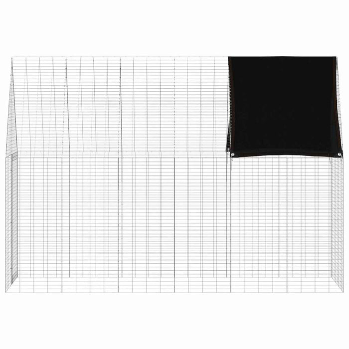 Custodie pentru iepuri Argintiu 300 x 100 x 210 cm - WALTI WALTI