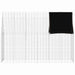 Custodie pentru iepuri Argintiu 300 x 100 x 210 cm - WALTI WALTI