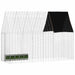 Custodie pentru iepuri Argintiu 300 x 100 x 210 cm - WALTI WALTI