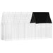 Custodie pentru iepuri Argintiu 400 x 100 x 210 cm - WALTI WALTI