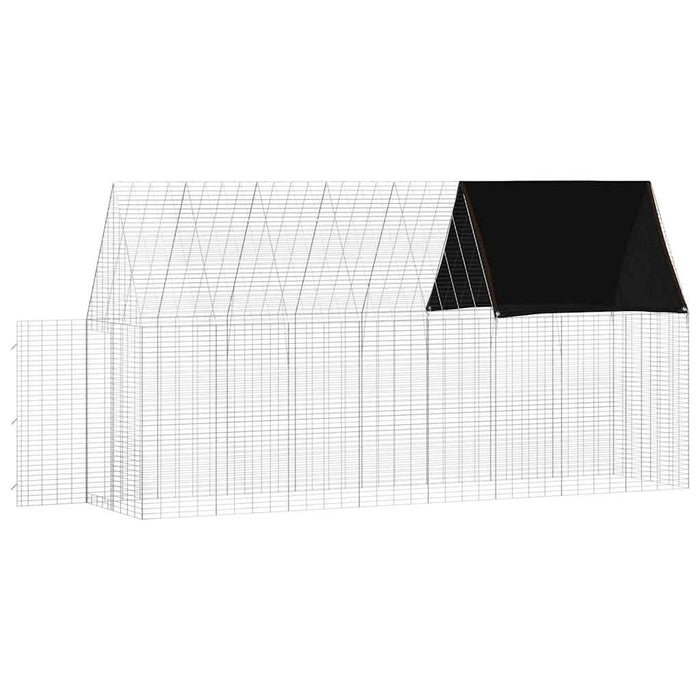 Custodie pentru iepuri Argintiu 400 x 100 x 210 cm - WALTI WALTI