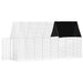 Custodie pentru iepuri Argintiu 400 x 100 x 210 cm - WALTI WALTI