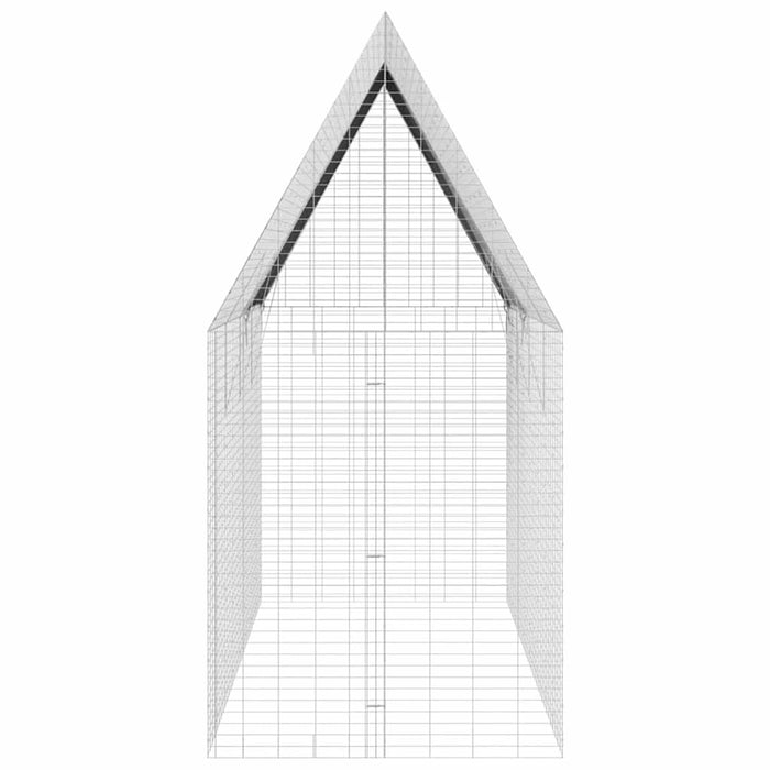 Custodie pentru iepuri Argintiu 400 x 100 x 210 cm - WALTI WALTI