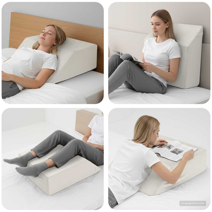 Pillow pentru Picioare Simplu Alb 63 x 52 x 19,5 cm - WALTI WALTI