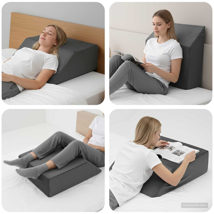 Pillow pentru Picioare Simplu Gri 63 x 52 x 19 cm - WALTI WALTI