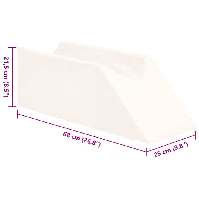 Pillow pentru Picioare Simplu Alb 68 x 25 x 21,5 cm Spumă PU - WALTI WALTI