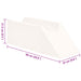 Pillow pentru Picioare Simplu Alb 68 x 25 x 21,5 cm Spumă PU - WALTI WALTI