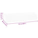 Perna pentru Picioare Simplu Alb 52 x 20 x 12 cm - WALTI WALTI
