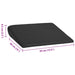 Pernă pentru șezut Negru 39 x 38 x 8,5 cm Spumă PU - WALTI WALTI