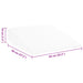 Perna wedge Simplu Alb 69 x 64 x 19 cm - WALTI WALTI