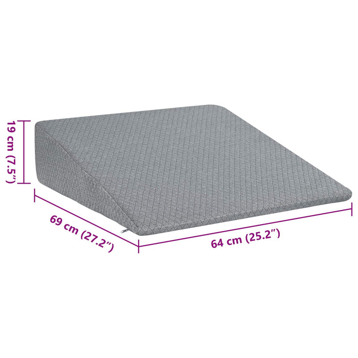 Perna wedge Simplu Gri 69 x 64 x 19 cm Spumă cu Memorie WALTI