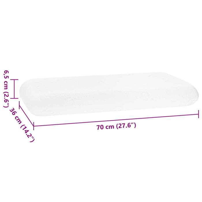 Perna de Somn Simplu Alb 70 x 36 x 6,5 cm - WALTI WALTI