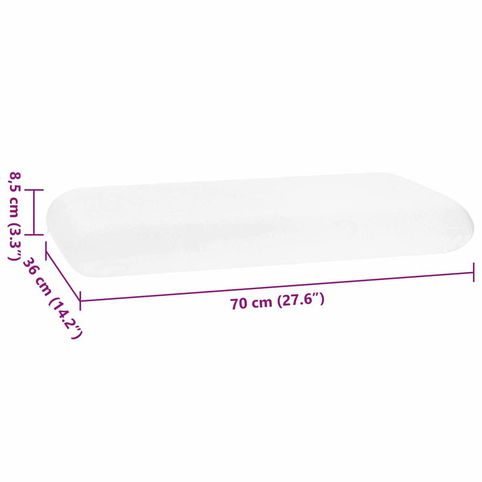 Perna de Somn Simplu Alb 70 x 36 x 13 cm - WALTI WALTI