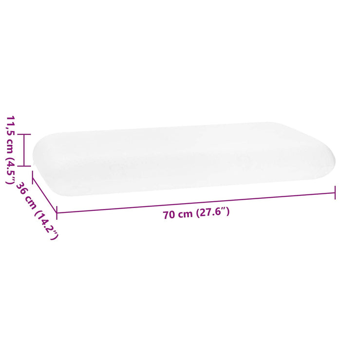 Perna de Somn Simplu Alb 70 x 36 x 11,5 cm - WALTI WALTI
