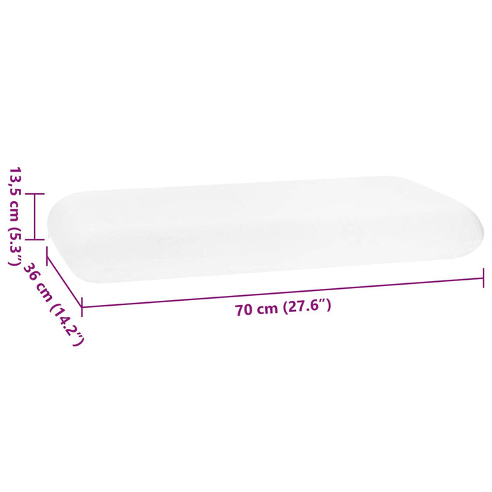 Perna de Somn Simplu Alb 70 x 36 x 13,5 cm - WALTI WALTI