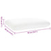 Perna de Somn Simplu Alb 50 x 30 x 10,5 cm - WALTI WALTI