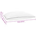 Perna de dormit Shread Alb 70 x 50 x 18 cm Spumă cu Memorie - WALTI WALTI