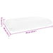 Perna de Somn Simplu Alb 60 x 40 x 13 cm - WALTI WALTI