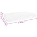 Perna de Somn Simplu Alb 70 x 36 x 13 cm - WALTI WALTI
