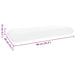 Perna de Somn Simplu Alb 70 x 36 x 13 cm - WALTI WALTI