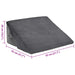 Perna wedge Altele Gri 55 x 55 x 26 cm - WALTI WALTI