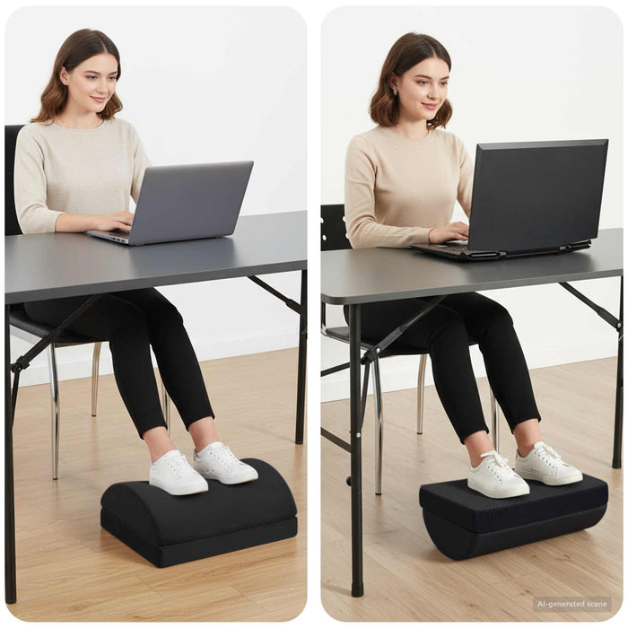 Perne pentru suportul picioarelor Simplu Negru 44 x 29 x 17 cm - WALTI WALTI