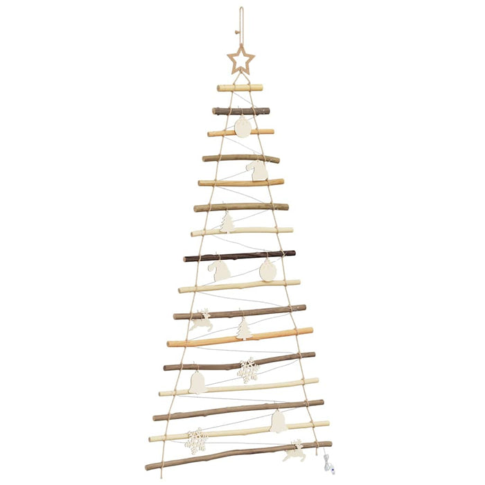 Brad de Crăciun cu 80 LED natural 150 cm lemn masiv de frasin - WALTI WALTI