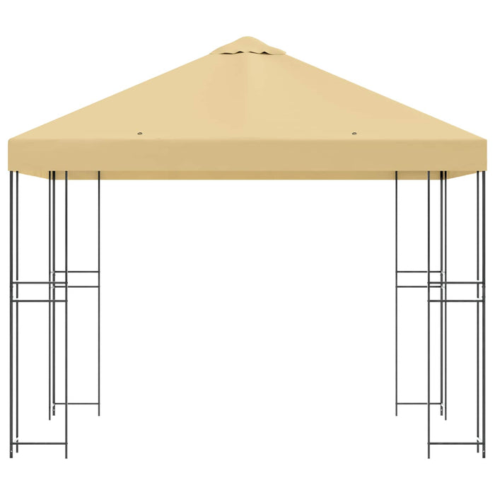 Foișor 3 x 3 m Crem Poliester și oțel 190 gsm - WALTI WALTI