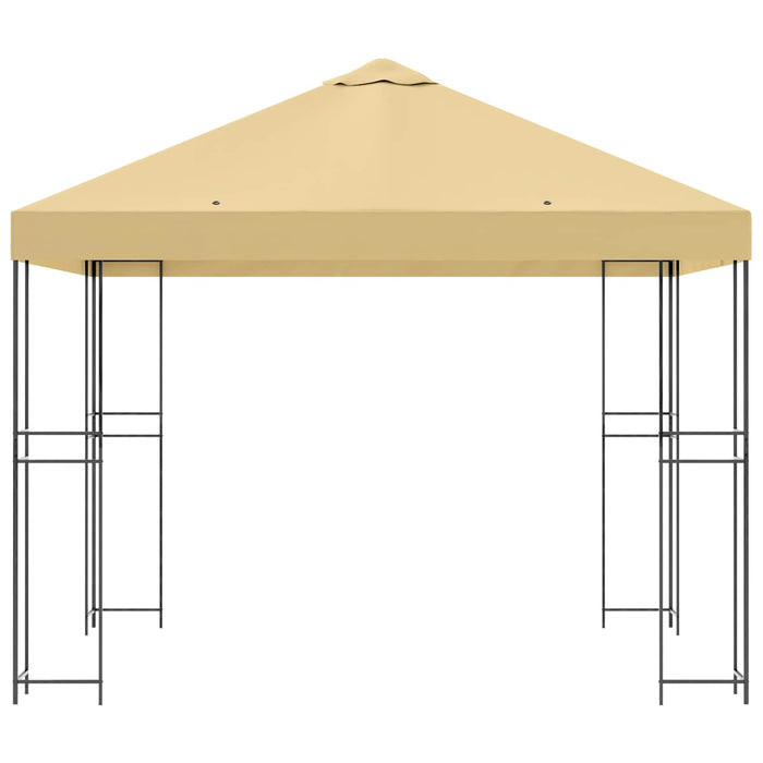 Foișor 3 x 3 m Crem Poliester și oțel 190 gsm - WALTI WALTI