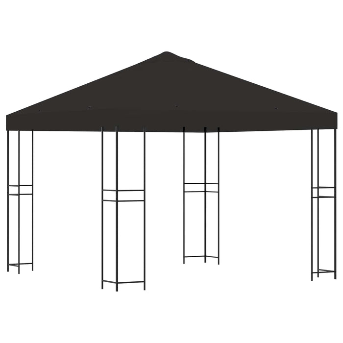 Foișor 3 x 3 m Antracit Poliester și oțel 190 gsm - WALTI WALTI