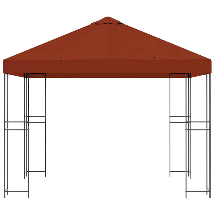 Foișor 3 x 3 m Terracota Poliester și oțel 190 gsm - WALTI WALTI