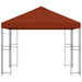 Foișor 3 x 3 m Terracota Poliester și oțel 190 gsm - WALTI WALTI