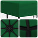 Foișor 3 x 3 m Verde Poliester și oțel 190 gsm - WALTI WALTI