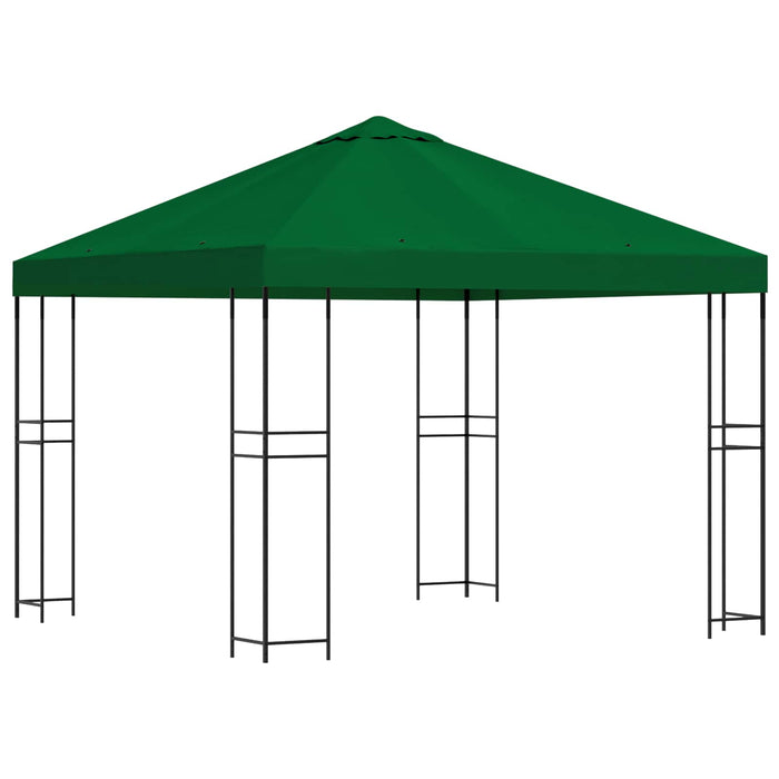 Foișor 3 x 3 m Verde Poliester și oțel 190 gsm - WALTI WALTI