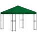 Foișor 3 x 3 m Verde Poliester și oțel 190 gsm - WALTI WALTI