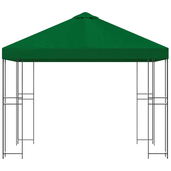 Foișor 3 x 3 m Verde Poliester și oțel 190 gsm - WALTI WALTI