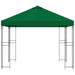 Foișor 3 x 3 m Verde Poliester și oțel 190 gsm - WALTI WALTI